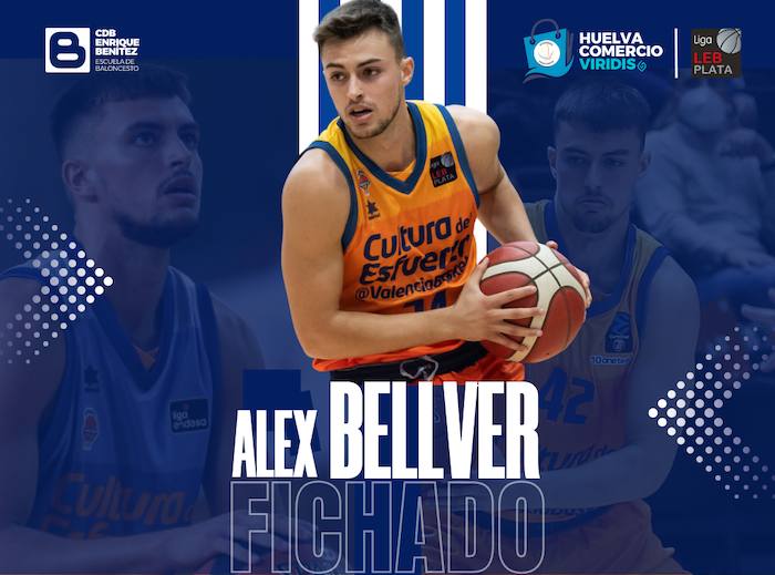 El escolta Álex Bellver, segundo fichaje que hace oficial el Huelva Comercio Viridis para la temporada 2023-24. / Foto: @CDB_EBenitez.