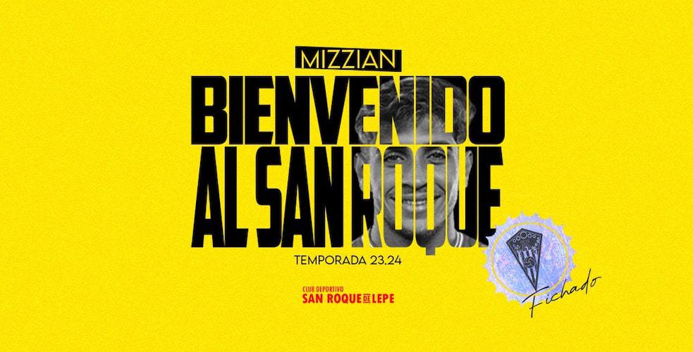 El San Roque incorpora a su plantel al delantero Mizzian. / Foto: @SanRoqueLepe.