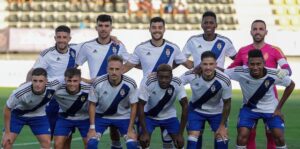 Once inicial del Recre en el duelo con el San Roque en Lepe. / Foto: @recreoficial.