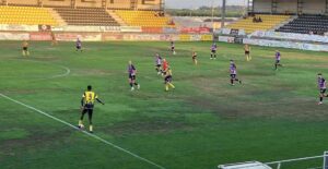 Victoria del San Roque ante el Bollullos (1-0) en el partido celebrado el jueves. / Foto: G. F. O.