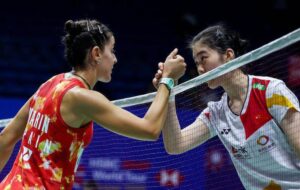 Carolina Marín ya está en los cuartos de final del Abierto de China tras derrotar a Gao Fang Jie. / Foto: Badminton Photo.