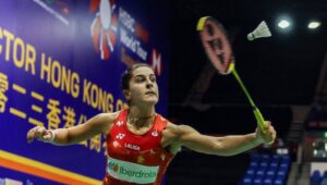 Carolina Marín fue de menos a más en su triunfo ante Ivonne Li en el duelo de octavos de final en Hong Kong. / Foto: Badminton Photo.