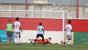 La Palma fue el único equipo de Huelva de Tercera que ganó en la primera jornada. / Foto: @LaPalmaCF.