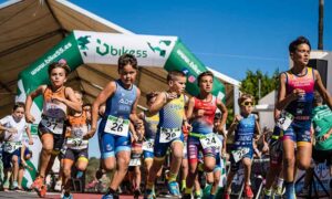 Todo un éxito resultó el VI Duatlón Cros de Menores Santa Olalla del Cala. / Foto: Ana Rodd.