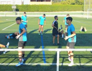 El Bollullos entrenó el pasado jueves en Chucena. / Foto: @bollulloscf1933. 