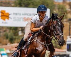 Rebeca Pichardo completó un buen concurso en la Dehesa de Montenmedio.