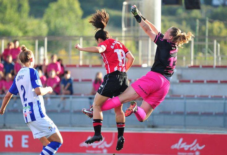 El Sporting de Huelva, derrotado por un Athletic Club de Bilbao superior. / Foto: www.lfp.es.