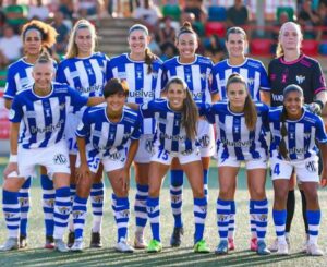 Once inicial del Spotting de Huelva en su partido ante el Levante Las Planas. / Foto: @sportinghuelva. 