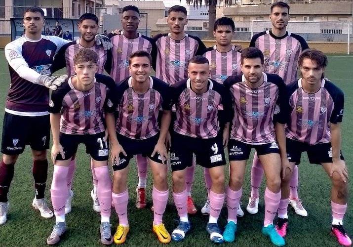 Once inicial del Bollullos en su partido de este sábado en Ceuta. / Foto: @bollulloscf1933.