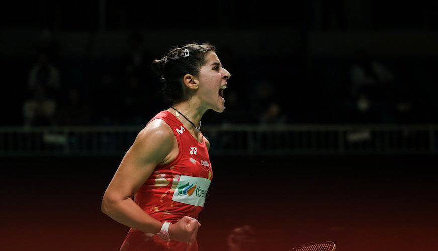 Carolina Marín ya está en los cuartos de final del Máster de Japón de bádminton. / Foto: Badminton Photo.