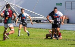 Nuevo triunfo en casa del Club Rugby Tartessos Huelva, esta vez ante el CAR Sevilla. / Foto: @RugbyTartessos.