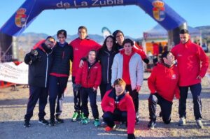 Componentes del CODA Huelva en el VII Campeonato de Andalucía de Campo a Través FANDDI celebrado en La Zubia (Granada).