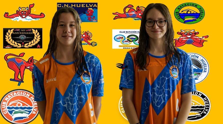 Iria Cárdenas y Lola Er-rbie, nadadoras del CN Huelva, acudirán al Campeonato de España de Natación por Comunidades Autónomas.