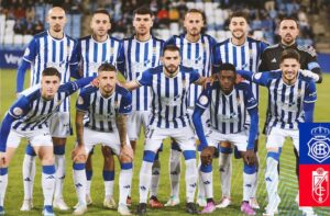 Formación inicial del Recre en su partido del sábado ante el filial del Granada. / Foto: @recreoficial.