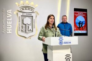 Un momento de la presentación de XIII San Silvestre de Huelva, que tendrá lugar el próximo 30 de diciembre.