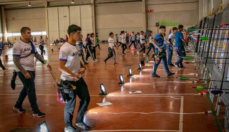 El Asirio Huelva marcará el récord de asistencia al Campeonato de Andalucía de Tiro con Arco en Sala en Jaén. / Foto: @clubasirio.