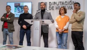 Un momento de la presentación en la Diputación Provincial del X Trail 'La Sonrisa de Rafa', que tendrá lugar en Berrocal el próximo 27 de enero.