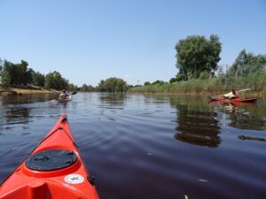 El río tinto en kayak