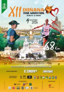 Cartel anunciador de la duodécima edición del Doñana Trail Marathon que tendrá lugar el 9 de noviembre.