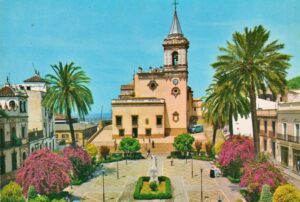 Plaza de San Pedro de Huelva, antigua imagen de principios de los setenta.