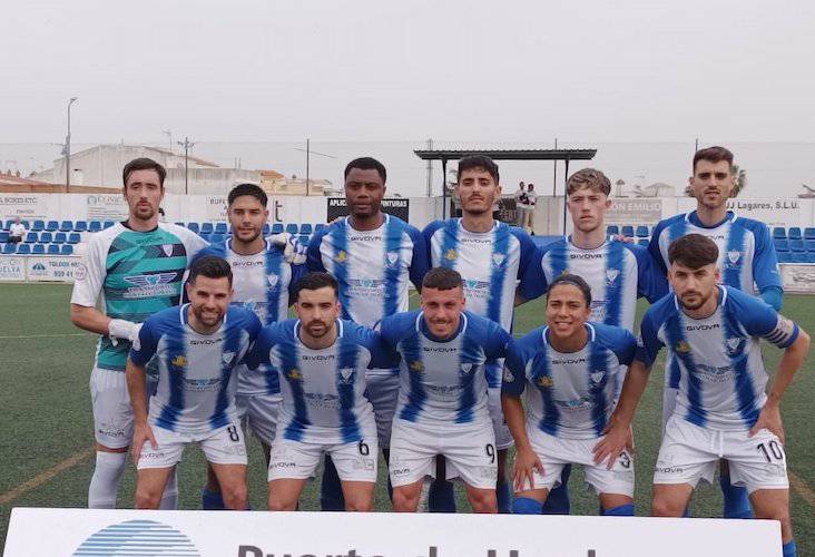 Primer once de Kiki al frente del Bollullos en el partido ante el Córdoba B que concluyó con empate a cero. / Foto: @bollulloscf1933.