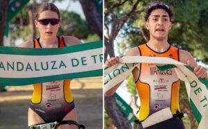 Marta Pérez y Antonio Márquez ganaron el II Duatlón de Menores 'El Faro' y se proclamaron campeones de Andalucía Juvenil.