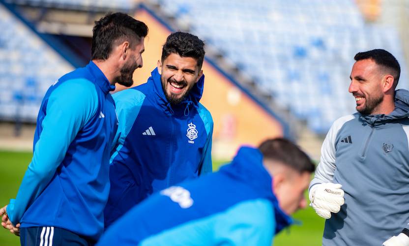 El Recre, preparado para dar su mejor cara en el partido del sábado ante el Castellón en Castalia. / Foto: @recreoficial.