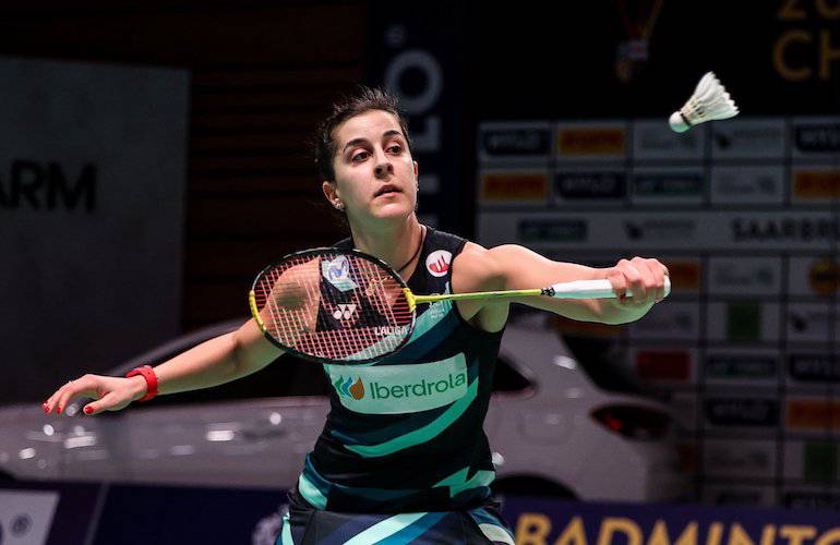 Carolina Marín sigue su marcha intratable en el Europeo de bádminton y ya está en los cuartos de final. / Foto: Badminton Photo.