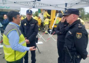 Simulacro de incendio forestal