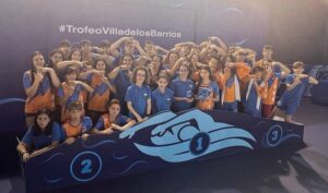 Deportistas del Club Natación que han tenido una brillante actuación en el V Trofeo 'Villa de Los Barrios-Open'/ Foto: @CNHUELVA.