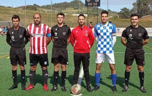 Rociana y Atlético Calañas, con las espadas en todo lo alto tras el empate en la ida en feudo calañés. / Foto: M. Salazar.