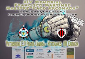 Cartel anunciador del XIV Memorial 'Paco Arconada' que se disputa este sábado en el Complejo Deportivo Alcalde José Hernández Albarracín de Punta Umbría.