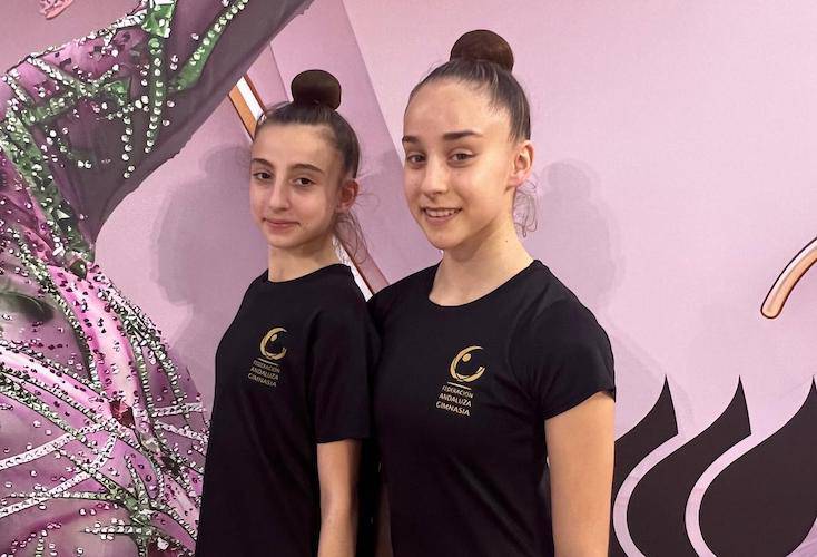 Andrea Jiménez y Julia Barba, deportistas del GR Huelva, participan con Andalucía en el Campeonato de España de Selecciones Autonómicas.