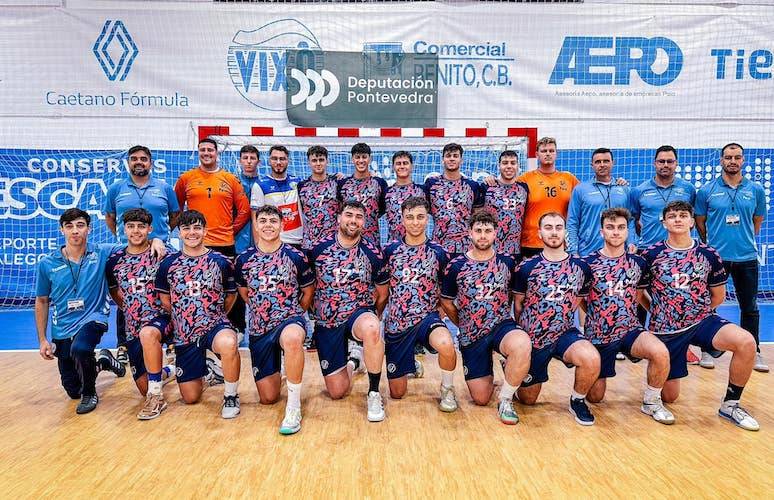 Formación del Pedro Alonso Niño, campeón de su fase de ascenso y nuevo equipo de Primera Nacional de Balonmano. / Foto: @CBMPAN.