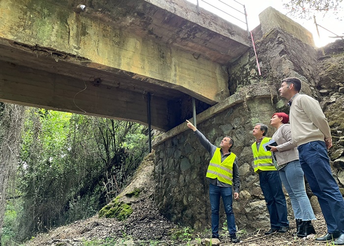 puente de acceso a La Nava