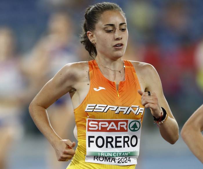 María Forero finalizó 13ª en los 5.000 metros del Europeo de Roma, donde volvió a batir el récord de España Sub 23. / Foto: @atletismoRFEA.