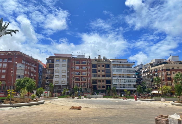 Obras plaza de la Merced Huelva