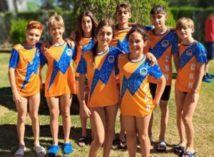 Representantes del Club Natación Huelva de los que seis están en el Campeonato de España Alevín en Ciudad Real. / Foto: @CNHUELVA.