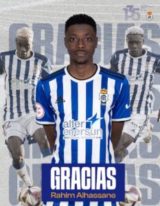 El Recre da las gracias “de corazón” a Rahim, del que dice en su despedida que “siempre serás parte de nuestra historia”. / Foto: @recreoficial.