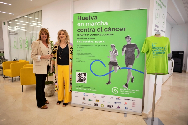 IX Edición de la Marcha Contra el Cáncer en Huelva cartel