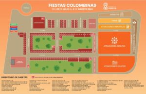 Plano Recinto Colombinas 2024 con sus casetas