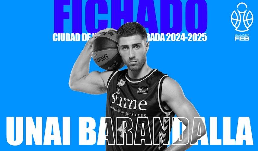 Unai Barandalla, escolta de 1,95 que procede del Fundación Bilbao Basket Fundazioa, es cuarto fichaje del Ciudad de Huelva para la temporada 2024-25. / Foto: @CiudadDeHuelva