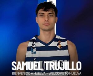 Samuel Trujillo es un escolta grancanario de 21 años que sin embargo cuenta con gran experiencia en la categoría. / Foto: @HuelvaComercioL.