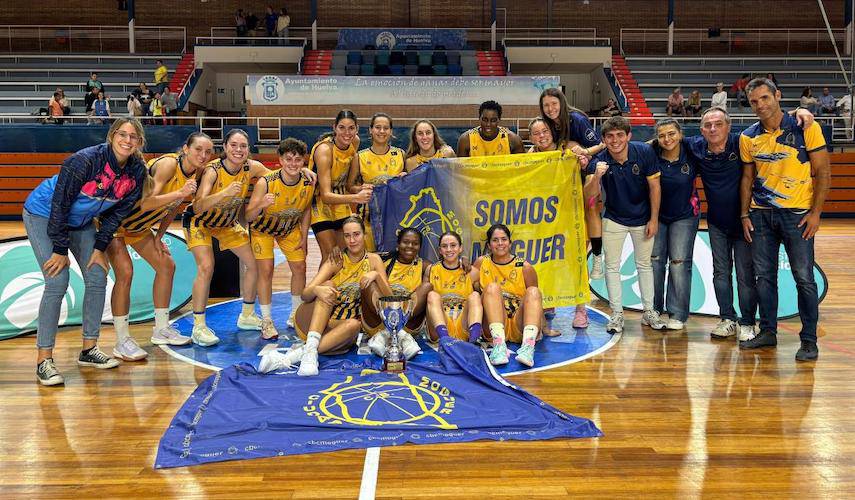 Muy reforzado inicia la competición en la LNF1 de baloncesto el Ciudad de Moguer, ganador de la Copa Diputación 2024. / Foto: FAB Huelva.