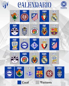 Calendario completo el Sporting en la nueva categoría, también muy exigente. / Foto: @sportinghuelva.