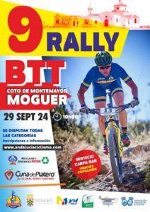 Cartel del IX Rally Coto de Montemayor del 29 de septiembre que también cerrará el Ranking Andaluz de BTT XCO 2024.