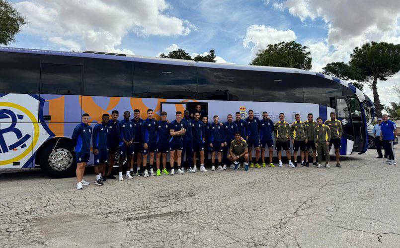 El Recre ya vela armas en Villarreal en espera del partido de este domingo ante el filial amarillo. / Foto: @recreoficial.