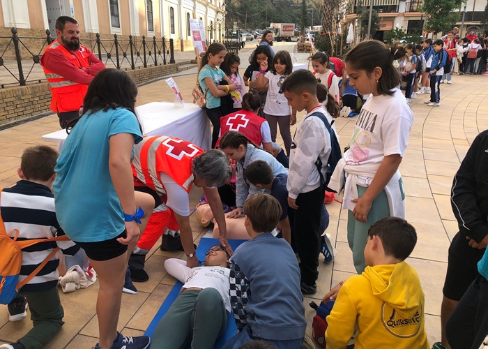 La Plaza de la Merced ha acogido hoy la Jornada de Puertas Abiertas del Día de la Banderita, la gran fiesta de la solidaridad