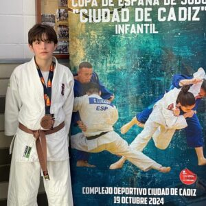 Destacada actuación de Alejandra Vázquez, con bronce incluído, en la Copa de España Infantil en Cádiz. / Foto: Huelva TSV Judo.