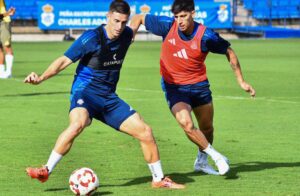 Los jugadores del Recre han preparado con ganas su compromiso del domingo en el Nuevo Colombino ante el Real Murcia. / Foto: @recreoficial.